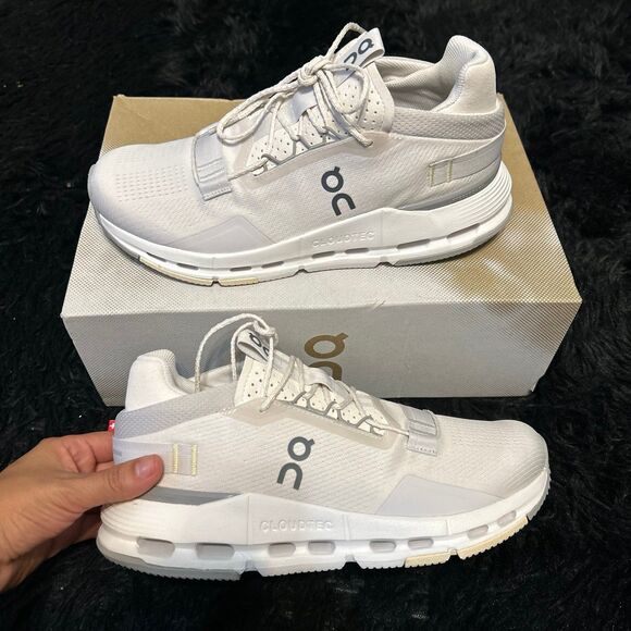 ON CLOUDNOVA Sand Fog running athletic training lace up shoes sneakers women's 8 - Picture 1 of 6